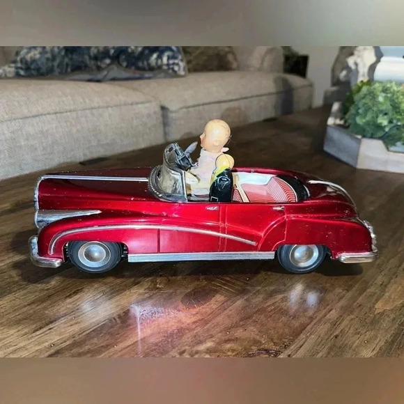 SALE 1960 VTG Photoing Car Tin Rolls Royce Convertible RARE collectible - Picture 1 of 5
